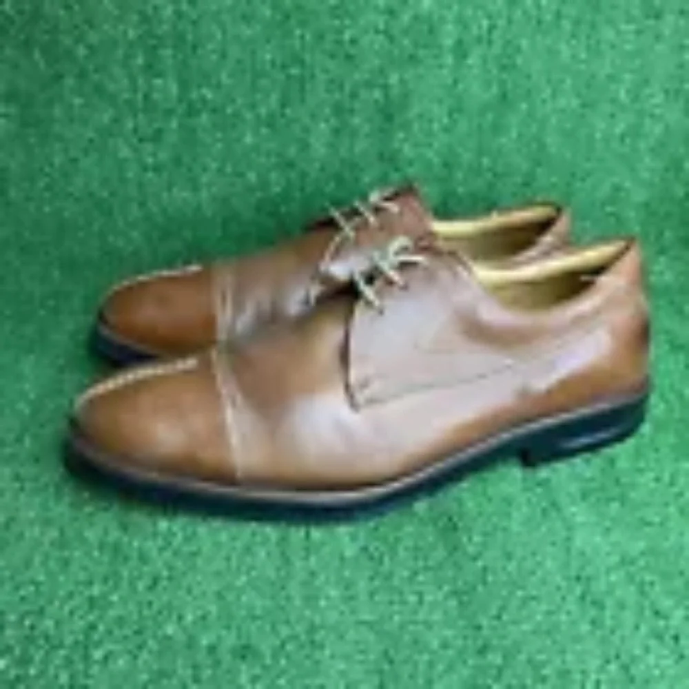 Sandro‎ Brown Cognac MEN Split Toe Laceup Casual Comfort Sole Shoes Size 11.5 D